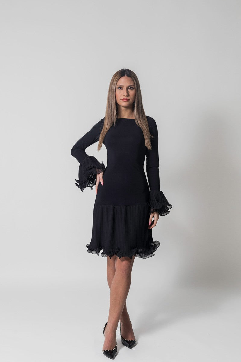 Black butterfly dress