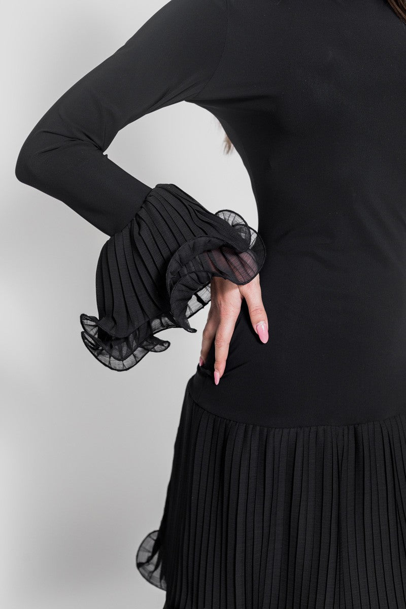 Black butterfly dress