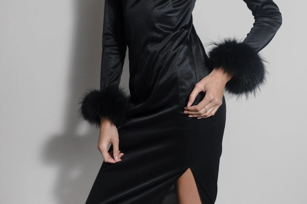 Black long dress Perl